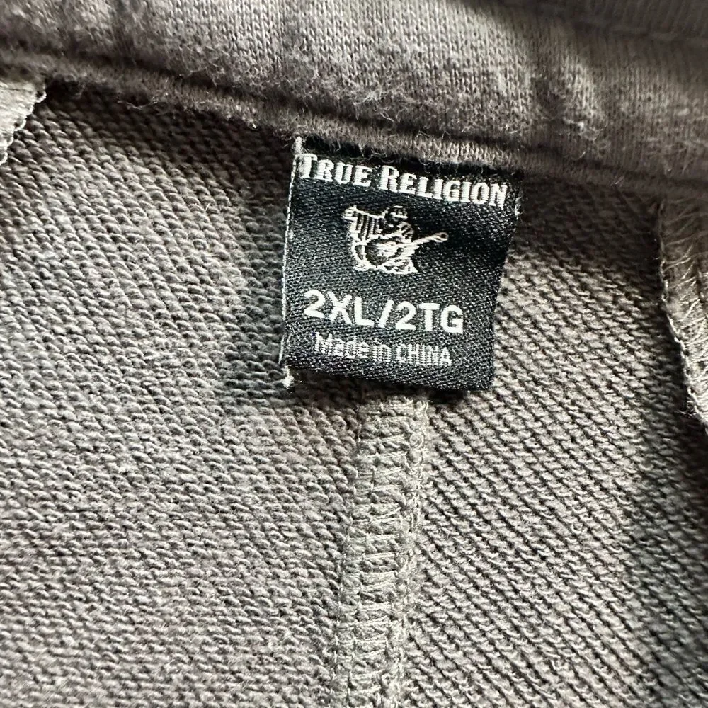 EUC True Religion Men’s Gray Sweatpants Casual Joggers - Size 2XL